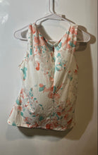 Load image into Gallery viewer, Calvin Klein Womens Multicolor Floral Sleeveless Pleated Blouse Top Size XL
