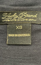Load image into Gallery viewer, Lucky Brand Womens Blue Paisley 3/4 Sleeve Henley Neck T-Shirt Size XS
