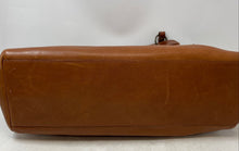 Load image into Gallery viewer, Nuovedive Womens Brown Leather Tassel Inner Zip Pockets Shoulder Handbag
