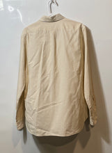 Load image into Gallery viewer, Banana Republic Mens Light Brown Striped Standard Fit Button-Up Shirt Size M
