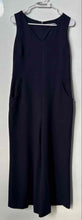 Load image into Gallery viewer, Karl Lagerfeld Womens Blue Sleeveless V-Neck Wide-Leg One-Piece Jumpsuit Size 8
