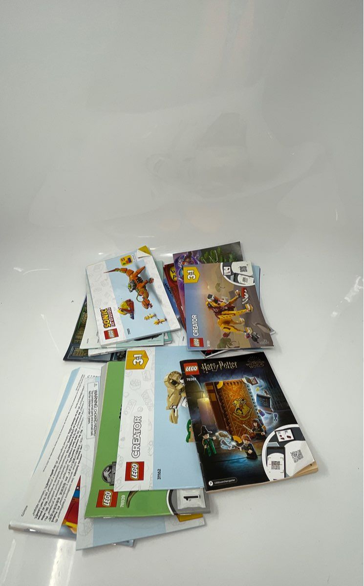 Lot Of 17 Lego Creator Harry Potter Ninjago Sonic Instruction Manuals Books