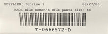 Load image into Gallery viewer, Kaos Womens Dark Blue Regular Fit Flat-Front Pull-On Ankle Pants Size 44
