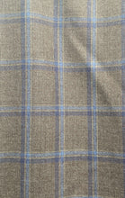Load image into Gallery viewer, Portofino Mens Brown Plaid Notch Lapel Pockets Two-Button Blazer Jacket No Size
