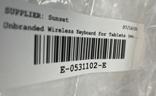 Load image into Gallery viewer, Unbranded Black Wireless Keyboard Folio Case For Tablets Not Tested
