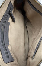 Load image into Gallery viewer, Nordstrom Womens Gray Pebbled Faux Leather Detachable Strap Zip Top Satchel Bag
