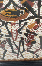 Load image into Gallery viewer, Small Black Frame Piece Of Australian Aboriginal Lardil Tribal Art Print
