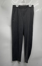Load image into Gallery viewer, Express Womens Dark Gray Flat Front Slash Pocket Dress Pants Size 2R
