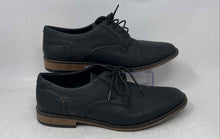 Load image into Gallery viewer, Perry Ellis Mens Black Leather Lace-Up Round Toe Derby Dress Shoes Size 9
