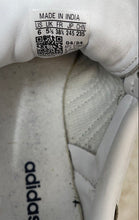 Load image into Gallery viewer, Adidas Girls Samba OG JI4464 White Blue Lace-Up Low Top Sneakers Shoes Size 6
