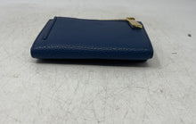 Load image into Gallery viewer, Valentina Womens Blue Leather Inner Divider Flap Compact Bifold Wallet

