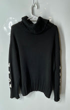 Load image into Gallery viewer, Elan Womens Black Free Love Knit Long Sleeve Turtleneck Pullover Sweater Size XL
