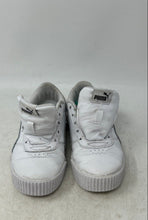 Load image into Gallery viewer, Puma Kids Carina 370678-11 White Black Low Top Sneaker Shoes Size 1C No Laces
