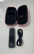 Load image into Gallery viewer, Portable Black Digital Voice Recorder Model L87 In Pink Case Not Tested
