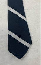 Load image into Gallery viewer, Count Dino Mens Black White Striped Adjustable Pointed Tie One Size
