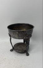 Load image into Gallery viewer, Vintage Silver-Tone Metal Footed Coffee Carafe Warming Stand Collectible
