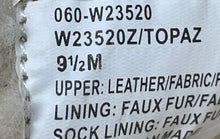 Load image into Gallery viewer, White Mountain Womens Topaz Gray Black Leather Side Zip Snow Boots Size 9.5M
