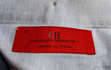 Load image into Gallery viewer, Authentic Carolina Herrera Mens Gray Tropical Wool Slim Dress Pants Size EUR 32
