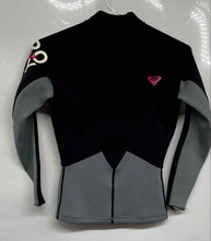 Load image into Gallery viewer, Roxy Syncro Kids Black Gray Long Sleeve Body Glove Diving Wetsuit Size 6/34
