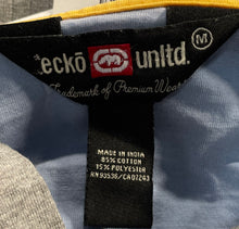 Load image into Gallery viewer, Ecko Unltd. Mens Multicolor Striped Spread Collar Short Sleeve Polo Shirt Size M
