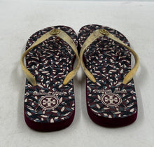 Load image into Gallery viewer, Authentic Tory Burch Womens Multicolor Flat Flip Flop Sandals No Size 10.5"

