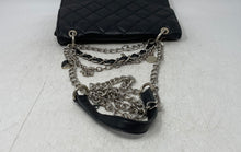 Load image into Gallery viewer, Guess Womens Black Faux Leather Quilted Chain Strap Flap Crossbody Bag
