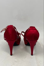 Load image into Gallery viewer, Moda Womens Red And Silver Color Open Toe High Stiletto Strappy Heels Size 7 M
