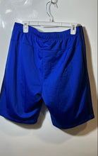 Load image into Gallery viewer, Adidas Mens Blue Three-Stripe Elastic Waist Pull-On Athletic Shorts Size Large
