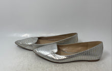 Load image into Gallery viewer, Karl Lagerfeld Paris Womens Gray Leather Slip-On Pointed Toe Ballet Flats size 8
