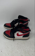 Load image into Gallery viewer, Nike Boys Air Jordan 1 Mid 640734-079 Black Red Lace-Up Sneaker Shoes Size 13C
