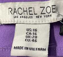 Load image into Gallery viewer, Rachel Zoe Womens Purple Flat Front Stretch Wide-Leg Dress Pants Sz 16 With Tag
