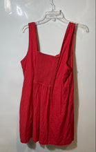 Load image into Gallery viewer, Old Navy Womens Red Sleeveless Square Neck Smocked Back Short Mini Dress Size XL
