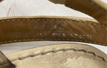 Load image into Gallery viewer, Authentic Tory Burch Womens Beige Gladiator Sandals Size 7M Damaged Stained Worn
