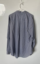 Load image into Gallery viewer, Tommy Hilfiger Mens Blue White Signature Print Custom Fit Button-Up Shirt Sz XL
