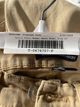 Load image into Gallery viewer, Calvin Klein Womens Khaki Denim High Rise Slim Fit Ankle Jeans Size 27 With Tag
