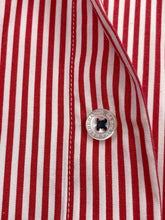Load image into Gallery viewer, Authentic Carolina Herrera Mens White Red Long Sleeve Dress Shirt Size 15.5
