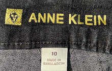 Load image into Gallery viewer, Anne Klein Womens Dark Blue Denim Slash Pockets Stretch Straight Jeans Size 10
