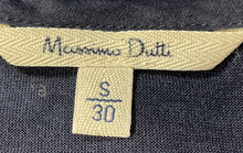 Load image into Gallery viewer, Massimo Dutti Womens Navy Blue Sleeveless Scoop Neck Tiered Tank Top Size S
