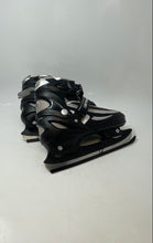Load image into Gallery viewer, Lake Placid Mens Black And Gray Ratchet Buckle Lace-Up Ankle Ice Skates

