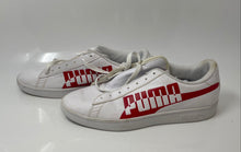 Load image into Gallery viewer, Puma Mens Smash V2 Max 371135-03 White Red Lace-Up Sneaker Shoes Size 8.5
