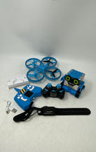 Load image into Gallery viewer, Snaptain SP300 White Blue Hand-Operated Drone Camera With Accessories Not Tested
