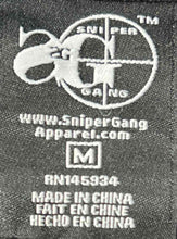 Load image into Gallery viewer, Sniper Gang Mens Black Red White Colorblock Long Sleeve Full-Zip Hoodie Size M
