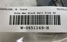 Load image into Gallery viewer, Nike Mens Black Genuine Leather Adjustable Buckle Dress Belt Size 34
