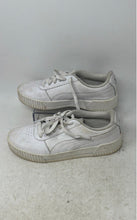 Load image into Gallery viewer, Puma Womens Carina White Leather Lace-Up Sneaker Shoes Size 7.5 No Insoles
