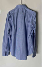 Load image into Gallery viewer, Polo By Ralph Lauren Mens Blue Cotton Custom Fit Dress Shirt Size 16.5
