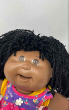 Load image into Gallery viewer, Cabbage Patch Kids Black Hair Brown Eyes Feed Me Doll With Backpack
