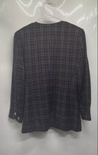 Load image into Gallery viewer, Liz Claiborne Womens Red Plaid Long Sleeve Button Front Jacket Size 10
