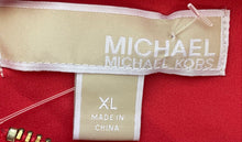 Load image into Gallery viewer, Michael Kors Womens Coral Roll Tab Sleeve Collared Blouse Top Size XL
