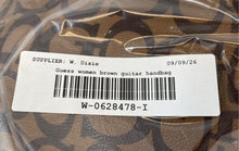 Load image into Gallery viewer, Guess Womens Brown Monogram Inner Pockets Double Handle Zipper Tote Bag
