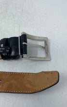 Load image into Gallery viewer, Pasquale Cutarelli Mens Black Croc Embossed Leather Adjustable Dress Belt Sz 42

